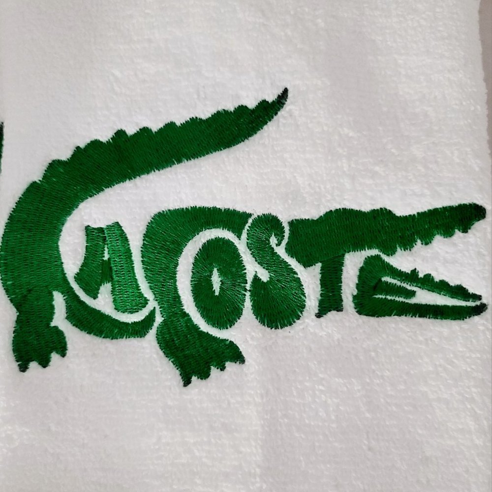 Embroidered Lacoste  Hand Towel - Picture 3 of 4